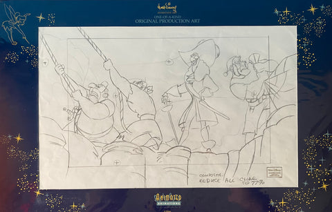 Captain Hook and His Crew - Return To Neverland Production Drawing