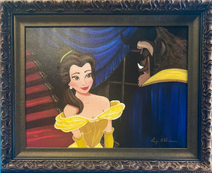 First Date Framed- by Paige O'Hara inspired by Beauty and the Beast