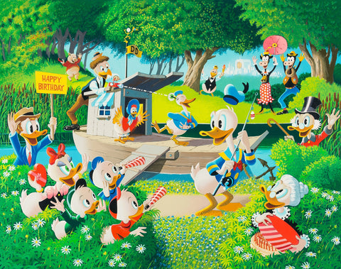 Scrooge Surprise Party by Carl Barks with Donald Duck and Friends