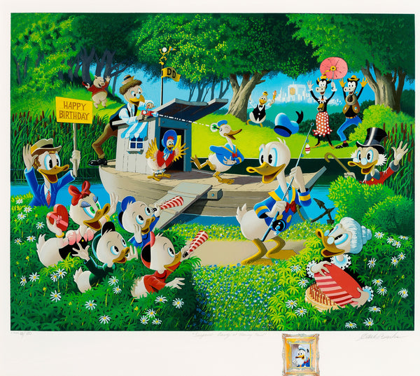 Surprise Party at Memory Pond by Carl Barks Remarqued Version