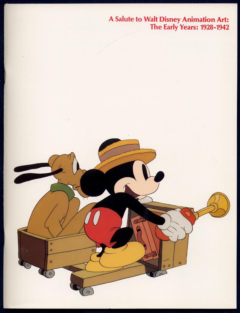 A Salute to Walt Disney Animation Art The Early Years 1928-1942 Art Exhibition Book, 1990