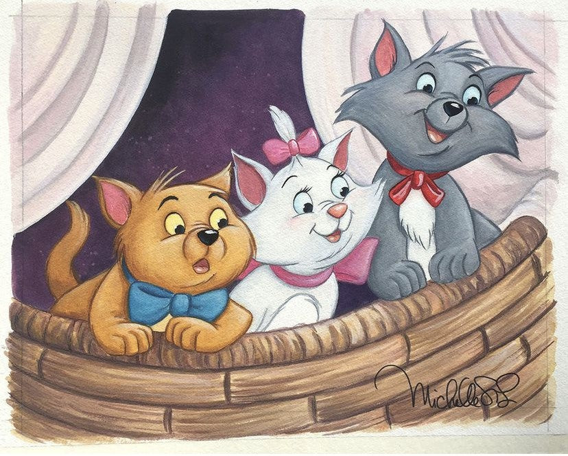 Three In A Basket by Michelle St Laurent Inspired by The Aristocats