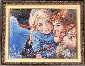 Never Let It Go FRAMED by Heather Edwards inspired by Disney's Frozen