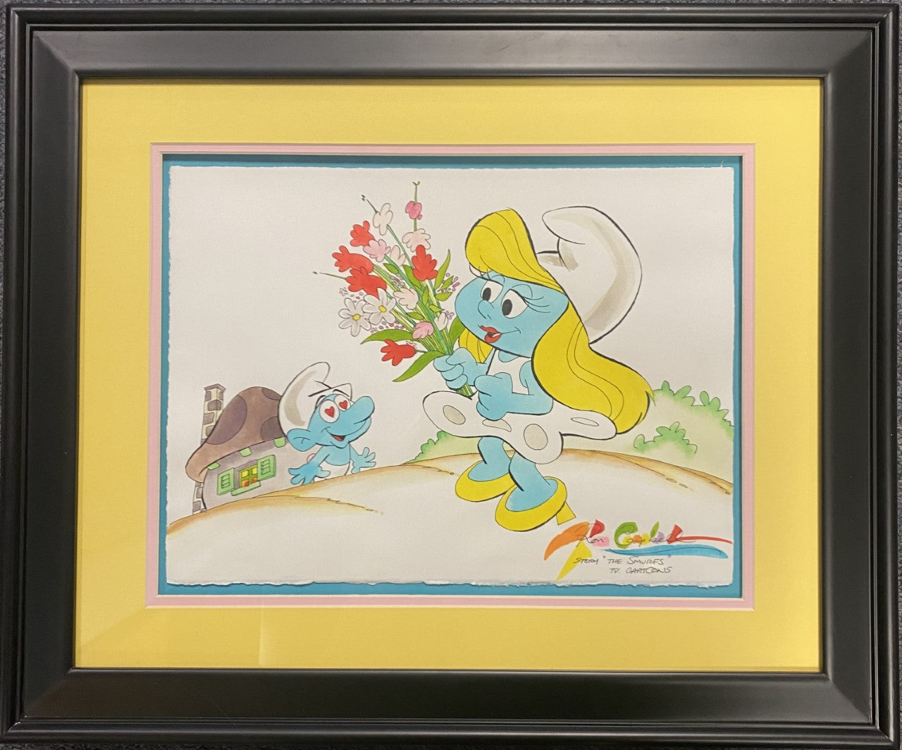 Smurfette - Original Drawing by Ron Campbell