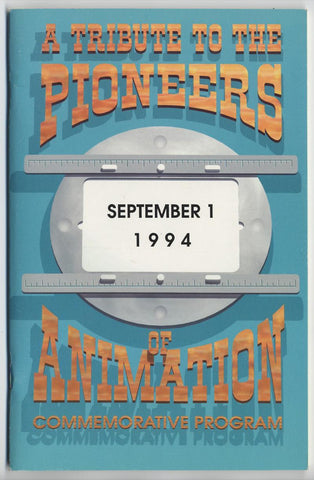 Tribute to Pioneers of Animation Program Book for Event w/ Signatures of 25 Legendary Artists 1994