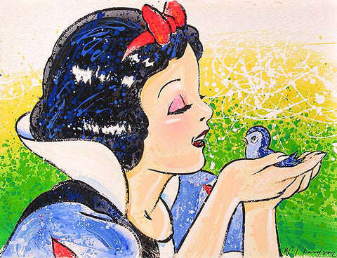 A Fine Feathered Friend by David Willardson featuring Snow White